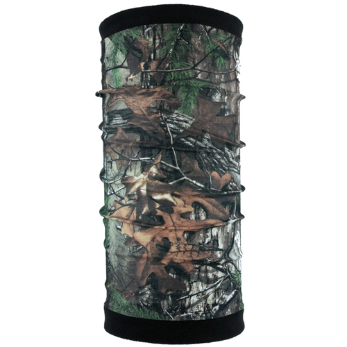 Patrol Adults Reversible Polar Fleece Tube Scarf Neck Warmer / Balaclava - Realtree Camo 2