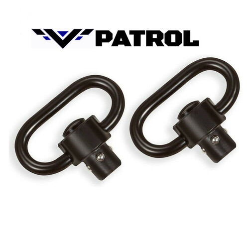 Patrol 1.25" Sling Swivel with Push Button Quick Release Detachable 2 Pack