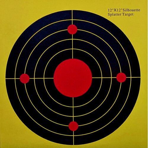 Patrol Splatter Target 12" x 12" - 10 Pack - PAT-ST002