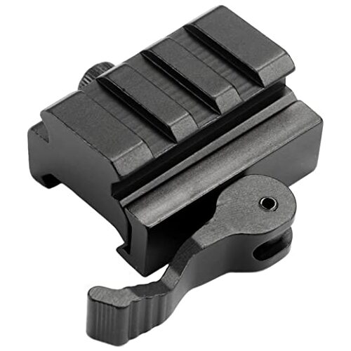Patrol 3-Slot Quick Release Detach 1/2" Mini Riser Scope Sight Mount For Picatinny Rail