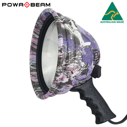 Powa Beam 175mm /7" QH 100W Pink Camo Hand Held Spotlight - PL175-CP