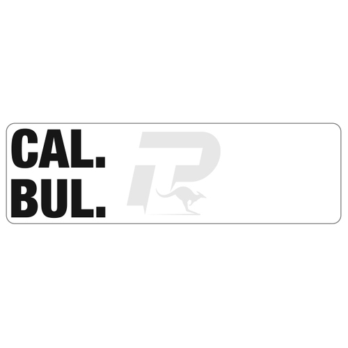 Pro-Tactical Ammo Box Calibre/Bullet Sticker (4 Pack) PM-CBS