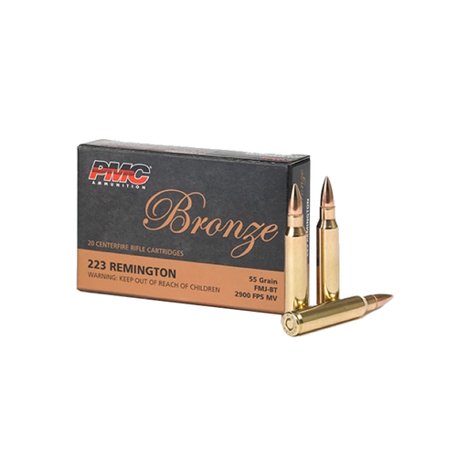 PMC 223 Remington 55 Grain FMJ-BT Bronze Line 20 Round Pack - 223A