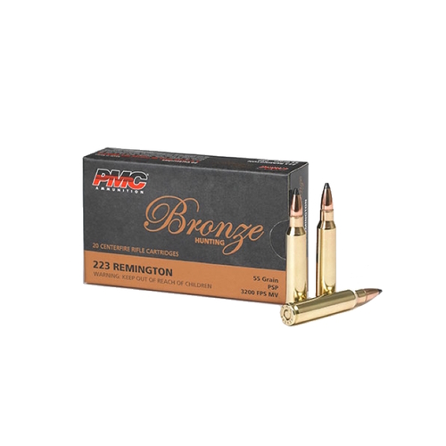 PMC 223 Remington 55 Grain SP Bronze Line 20 Round Pack - 223SP