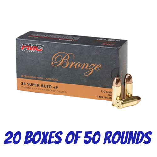 PMC 38 Super+P 130GR FMJ 1000 Round Pack - 38SA