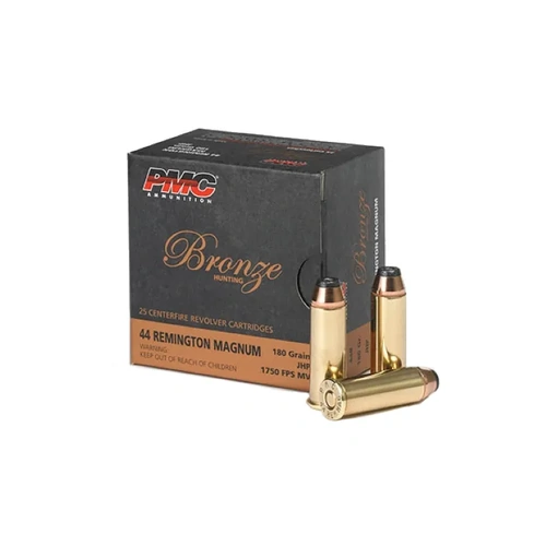 PMC 44 Remington Magnum 180 Grain JHP Ammunition - 25 Pack - PMC44B