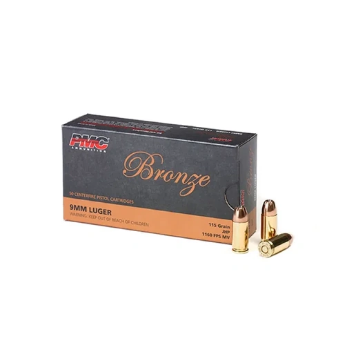 PMC 9mm Luger 115 Grain JHP Ammunition - 50 Pack  - PMC9B