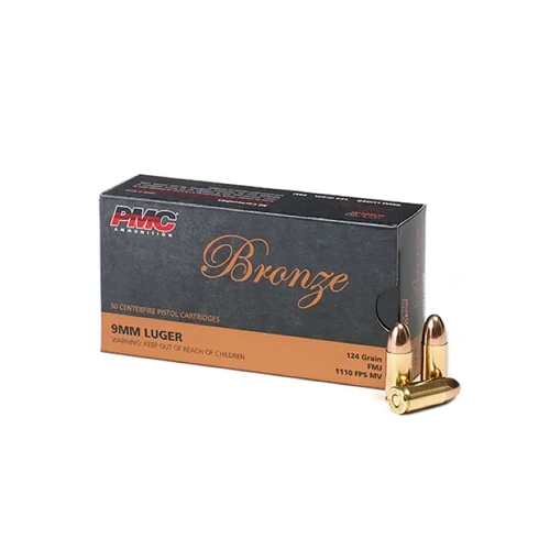 PMC 9mm Luger  124 Grain JHP Ammunition - 50 Pack - PMC9G