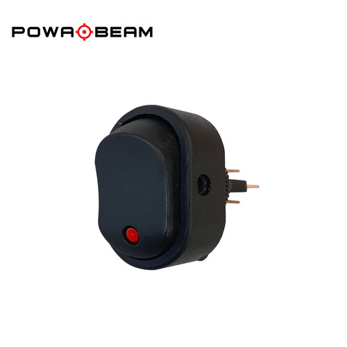 Powa Beam Red Rocker Spotlight Switch - PN7174