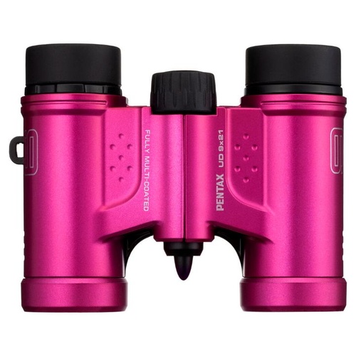 Pentax UD 9x21 Pink Lightweight Roof Prism Binoculars  - PNTX-61815