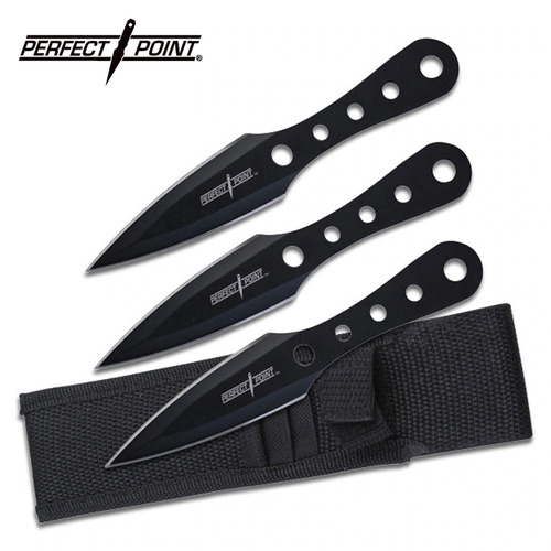 Perfect Point Stealth 3pc Throwing Knife Set