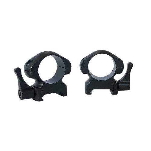 Pecar Optics 1" Rings Medium Weaver Style Steel QD - PR-1M-WSQD