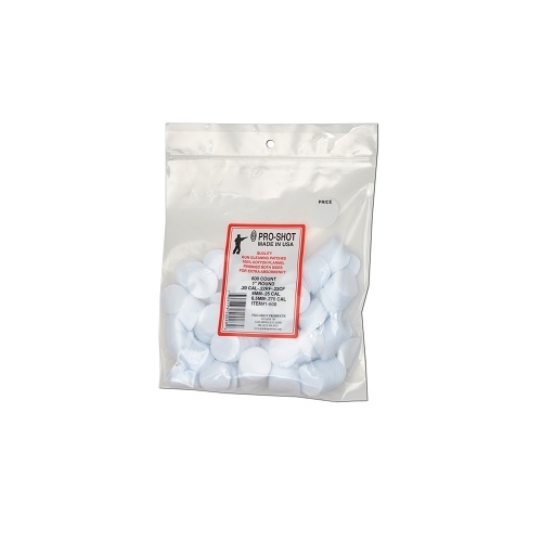 Pro-Shot .22-.270 Caliber 1 Inch Round 600 Count Patches - 1-600