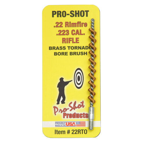 Pro-Shot .22 Cal. Rifle Gunsmith Tornado Bore Brush - 22RTO