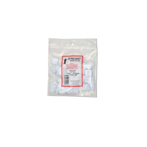 Pro-Shot 17-22 Caliber 3/4Inch Square 500 Count Patches - 3/4-500