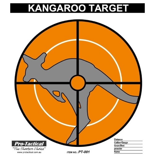 Max-Target Kangaroo Paper Target 20 Pack - PT-001
