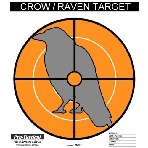 Max-Target Crow/Raven Paper Target 20 Pack - PT-002