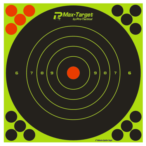 Max-Target Adhesive Splatter Target 8in - 10 Pack - PT-007