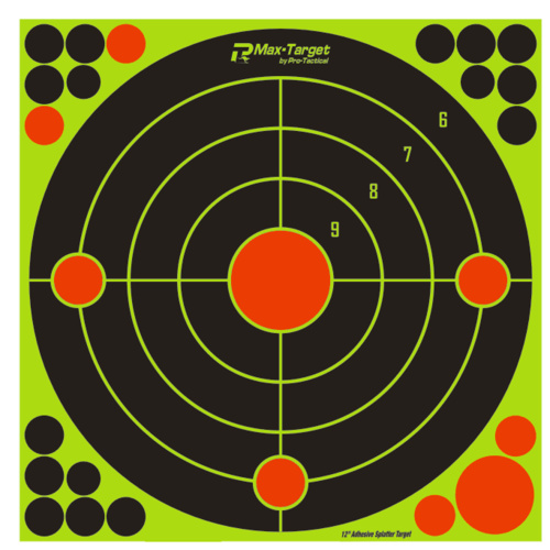Max-Target Adhesive Splatter Target 12in - 10 Pack - PT-008