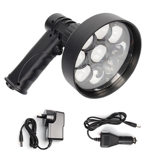 Max-Lume Hand Held Spotlight 120mm 27W LED Rechargeable - PT-HH27W-LED