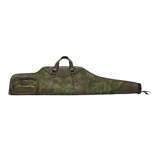 Max-Guard Executive Gun Bag Canvas & PU Leather Khaki Green 49" - PT-HS361CAPU