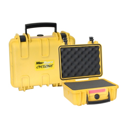 Max-Guard Cyclone Series Pistol Hard Case - Yellow - 30.5cm x 25cm x 14.5cm - PTHPC001-Y