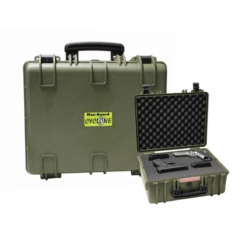 Max-Guard Cyclone Series Utility Hard Case - Green - 47.5cm x 41.5cm x 21.5cm - PTHPC006-G
