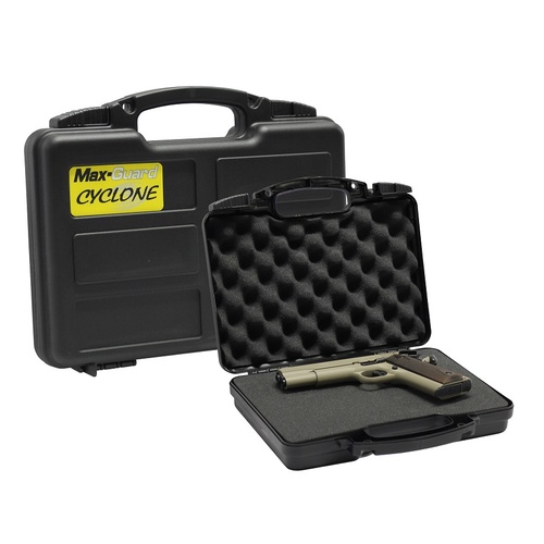 Max-Guard Cyclone Small Pistol Hard Case - Black - 30cm x 19cm x 7cm - PTHPC008