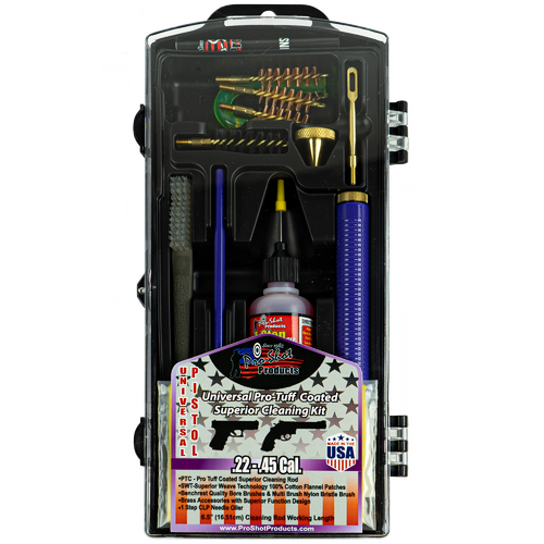 Pro-Shot Premier Coated Rod .22-.45 Multi-Cal Classic Pistol Box Kit Purple - PURP-PISTOL