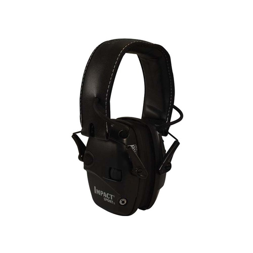 HoneyWell Howard Leight Impact Sport Sound Amplification Electronic Earmuff, Black - R-02524