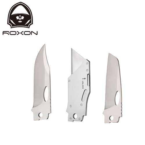 ROXON Replacement Blade 3 Piece Set - Clip Point, Cutting, Sheepfoot - R-BA030809
