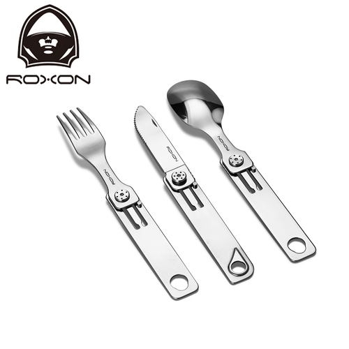 ROXON 3-in-1 Magnetic Camp Cutlery Set - R-C1