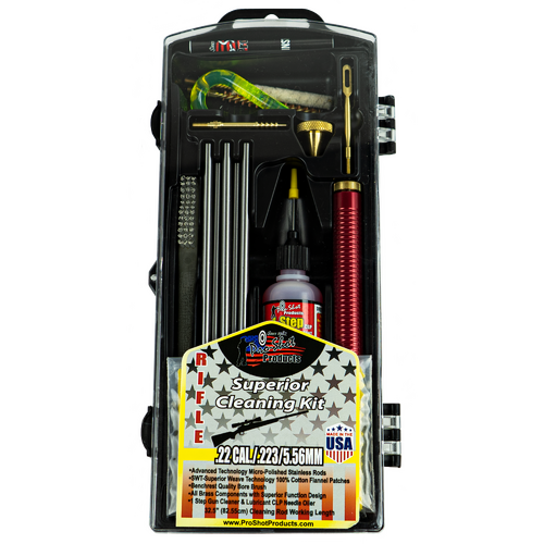 Pro-Shot .22 -.223 Cal / 5.6mm Rifle Classic Cleaning Box Kit - R22KIT