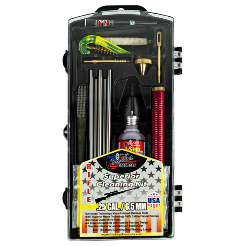 Pro-Shot .25 Cal / 6.5mm Rifle Classic Cleaning Box Kit - R25/6.5KIT
