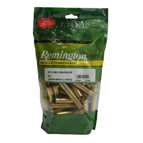 Remington 375 H&H Unprimed Brass Cases - 50 Pack - RC375H