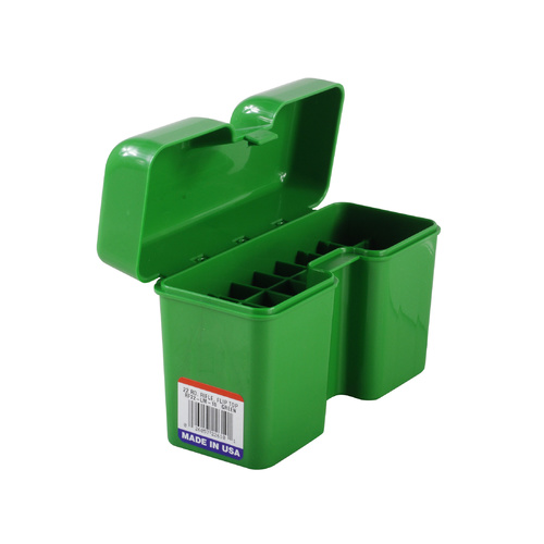 MTM Flip-Top Ammo Box 7mm Remington Magnum, 300 Winchester Magnum, 375 Remington Ultra Magnum 22 Round RF22-LM-10 [Colour: Green]