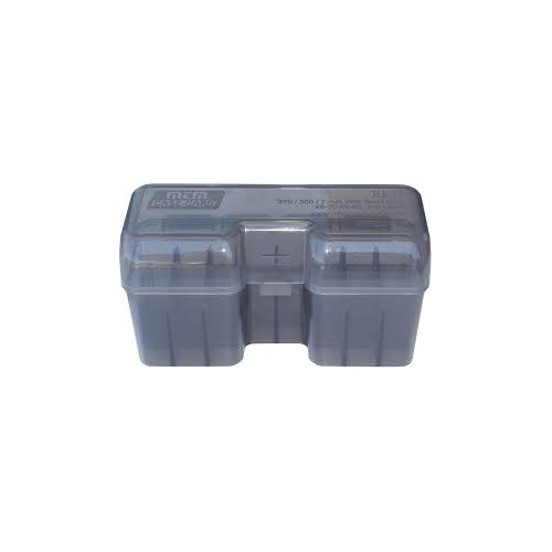 MTM Flip-Top Hinged Ammo Box - 338 WSM, 45-70, 450 Marlin - Smoke - RF22-SM-41