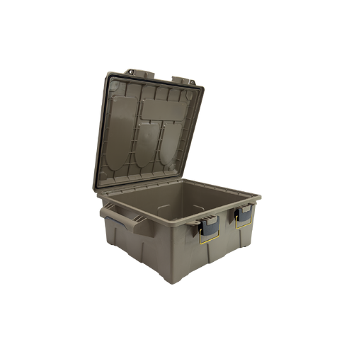 Ridgetek Ammo Crate Utility Box Large with Padlock - Dark Earth - RL10118