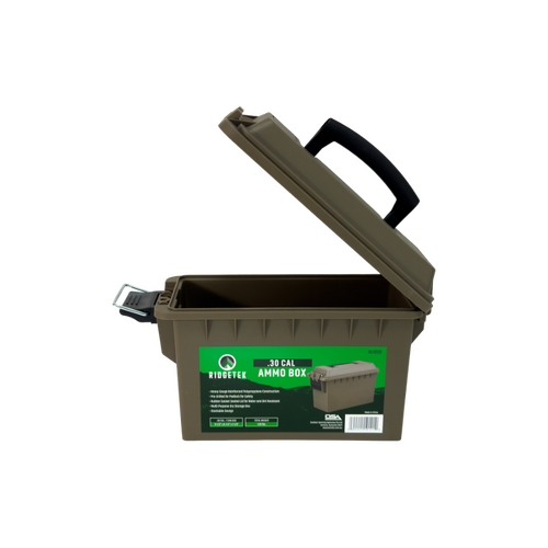 Ridgetek .30Cal Ammo Box with Padlock - Dark Earth - RL10121