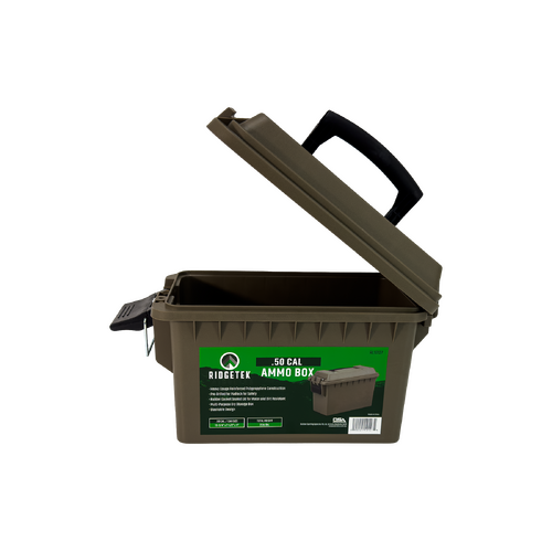 Ridgetek .50Cal Ammo Box with Padlock - Dark Earth - RL10127