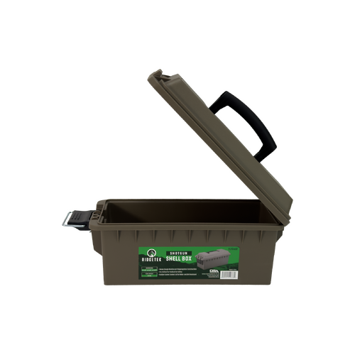 Ridgetek Shotgun Shell Box with Padlock - Dark Earth - RL10668