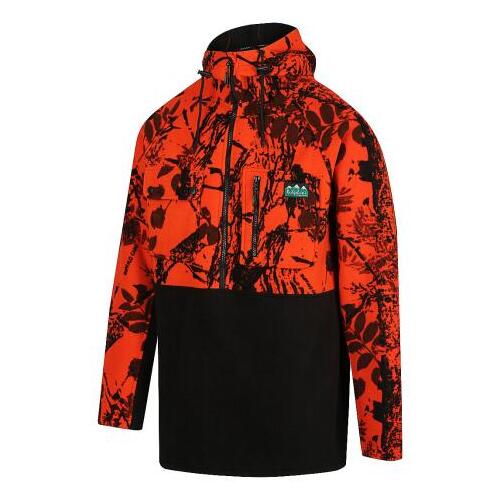 Ridgeline Tusk Fleece Top Blaze/Black L  - RLCSMTKZXB3