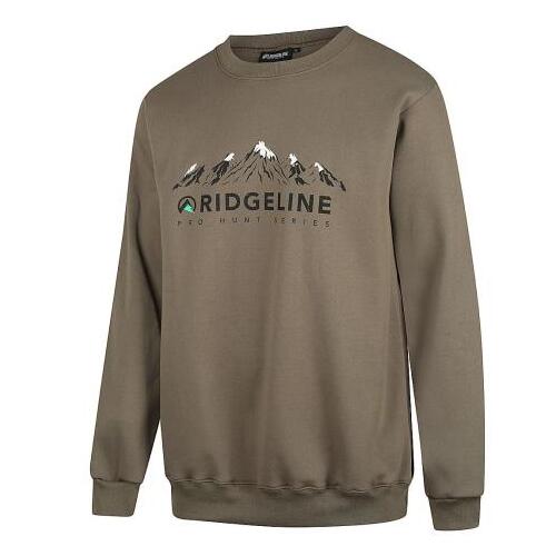 Ridgeline Mens Pro Hunt Crew Beech XS   - RLCSWPHBC0