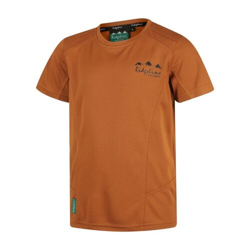 Ridgeline Kids Whanau Tee Rust (4 Year Old) - RLKTSWRT04