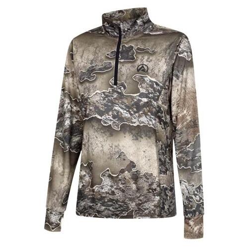 Ridgeline Womens Performance Qtr Zip Top Excape Camo XS (08)  - RLLLSMLEX0