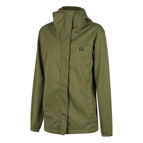 Ridgeline Womens Ascent Softshell Jacket Field Olive XS (08)  - RLLSJASFO0