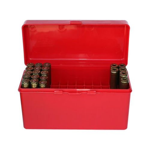 MTM Rifle Ammo Box - 60 Round Flip-Top 243 Win 308 Win 220 Swift - Red RM-60-30