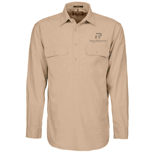 Pro-Tactical Pilbara Long Sleeve Hunting Shirt - Clay - XXL RM200CF/CLAY/XXL