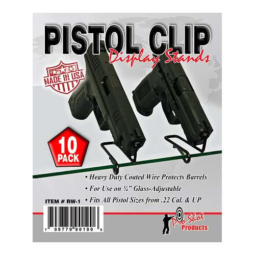 Pro-Shot Pistol Clip Display Stand - 10 Pack - RW-1