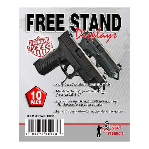 Pro-Shot Free-Stand Pistol Display - 10 Pack - RWS-10PK